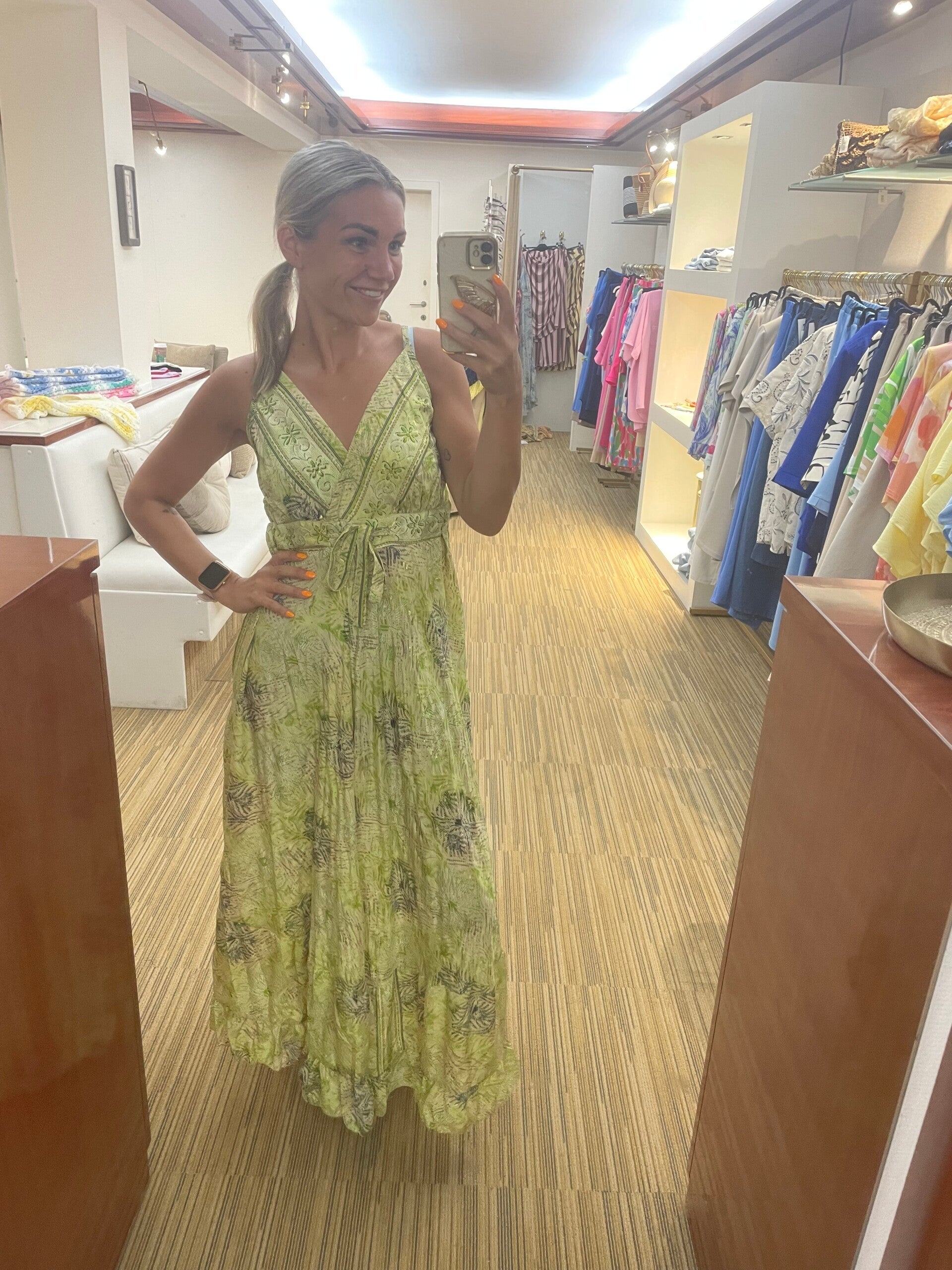 Ibiza kleedje groen