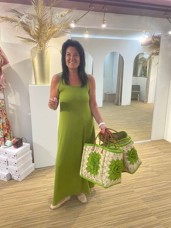 Effen groen kleedje