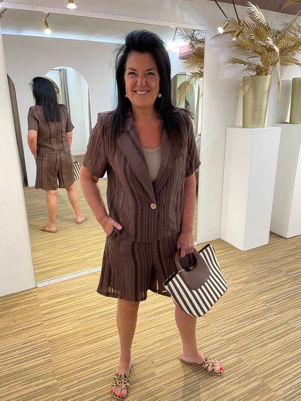 Chocolade bruine blazer