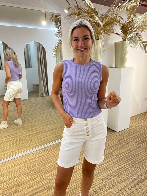 Aansluitend top lila