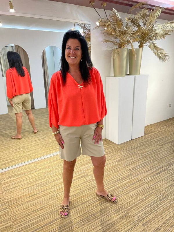 Fluo oranje bloesje