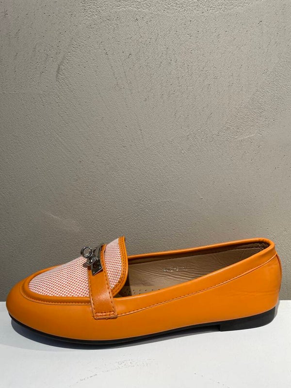 Oranje mocassins