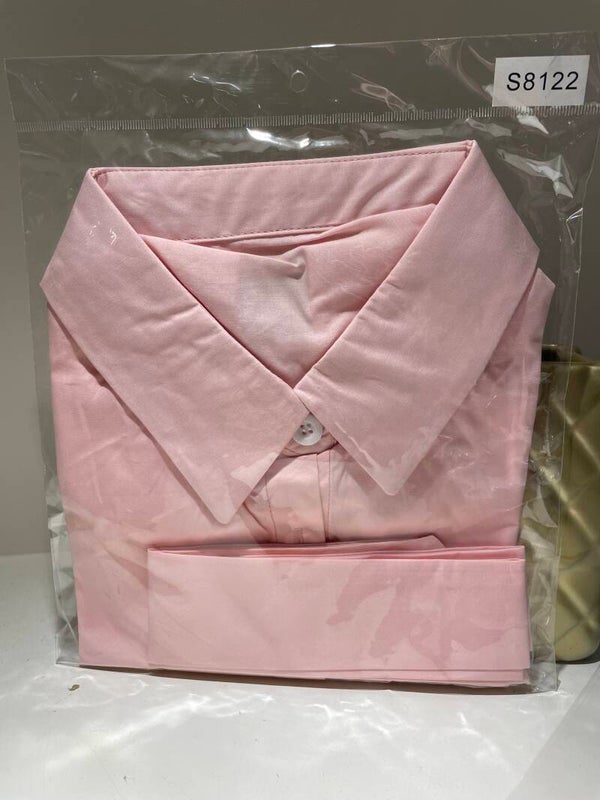 Bloeskraagje roze met das