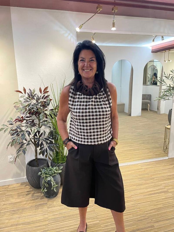 Bermuda chocolade bruin broek