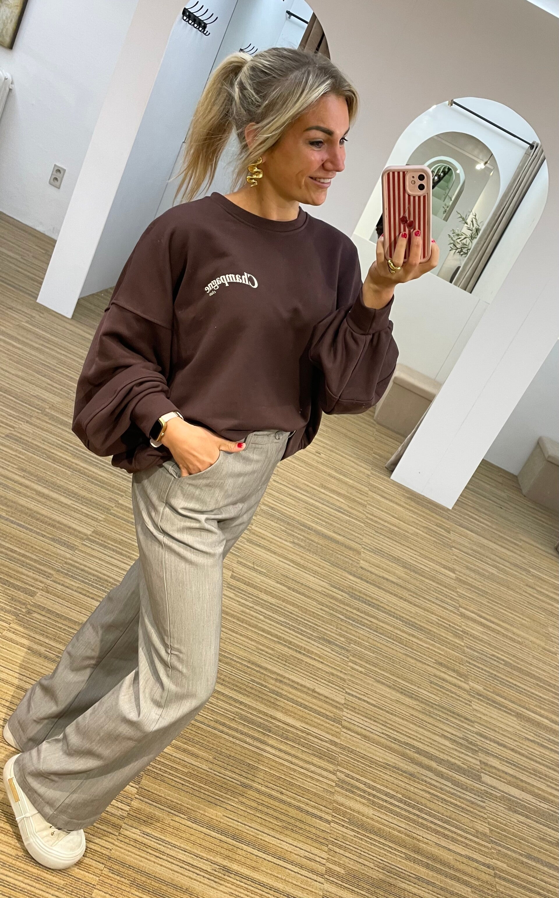 Chocolade bruine sweater