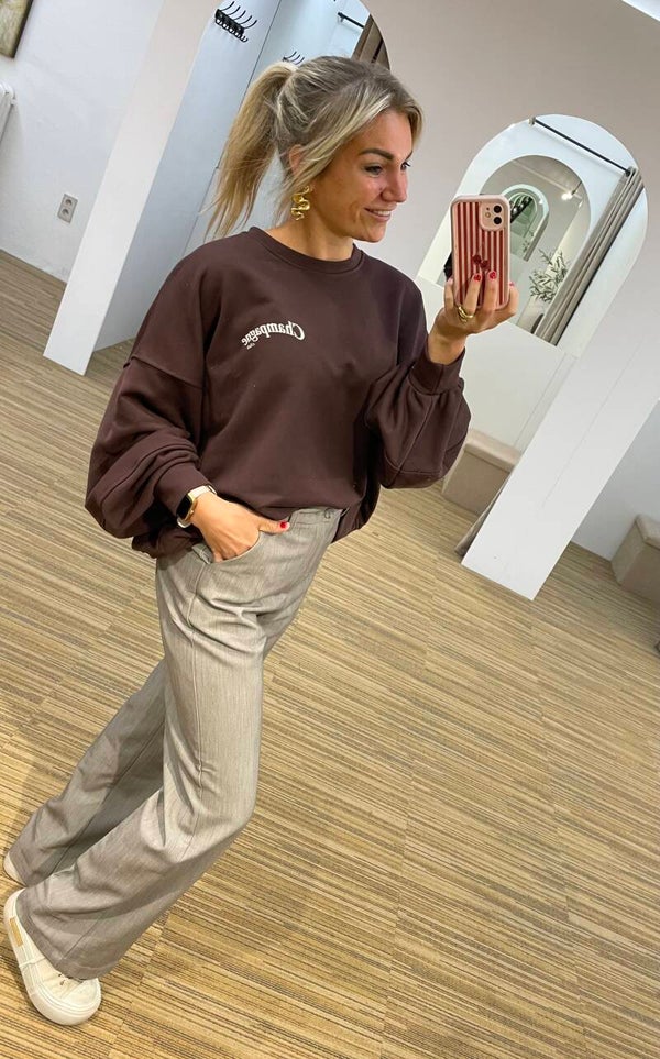 Chocolade bruine sweater