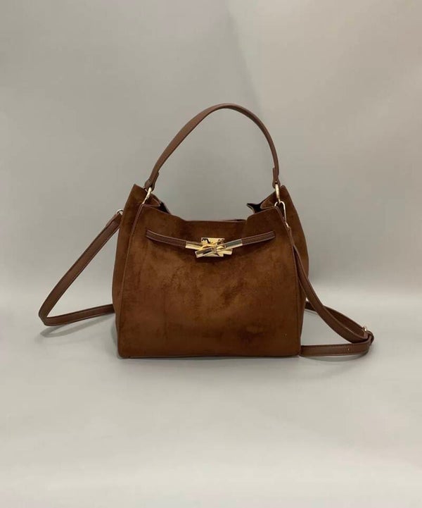 Vierkante tas camel
