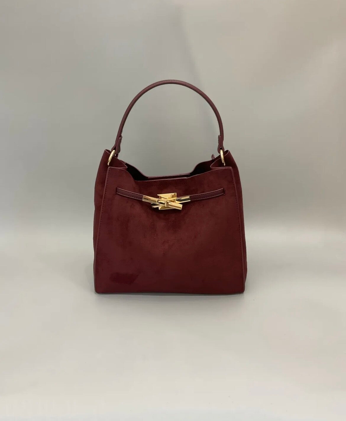 Vierkante tas bordeaux