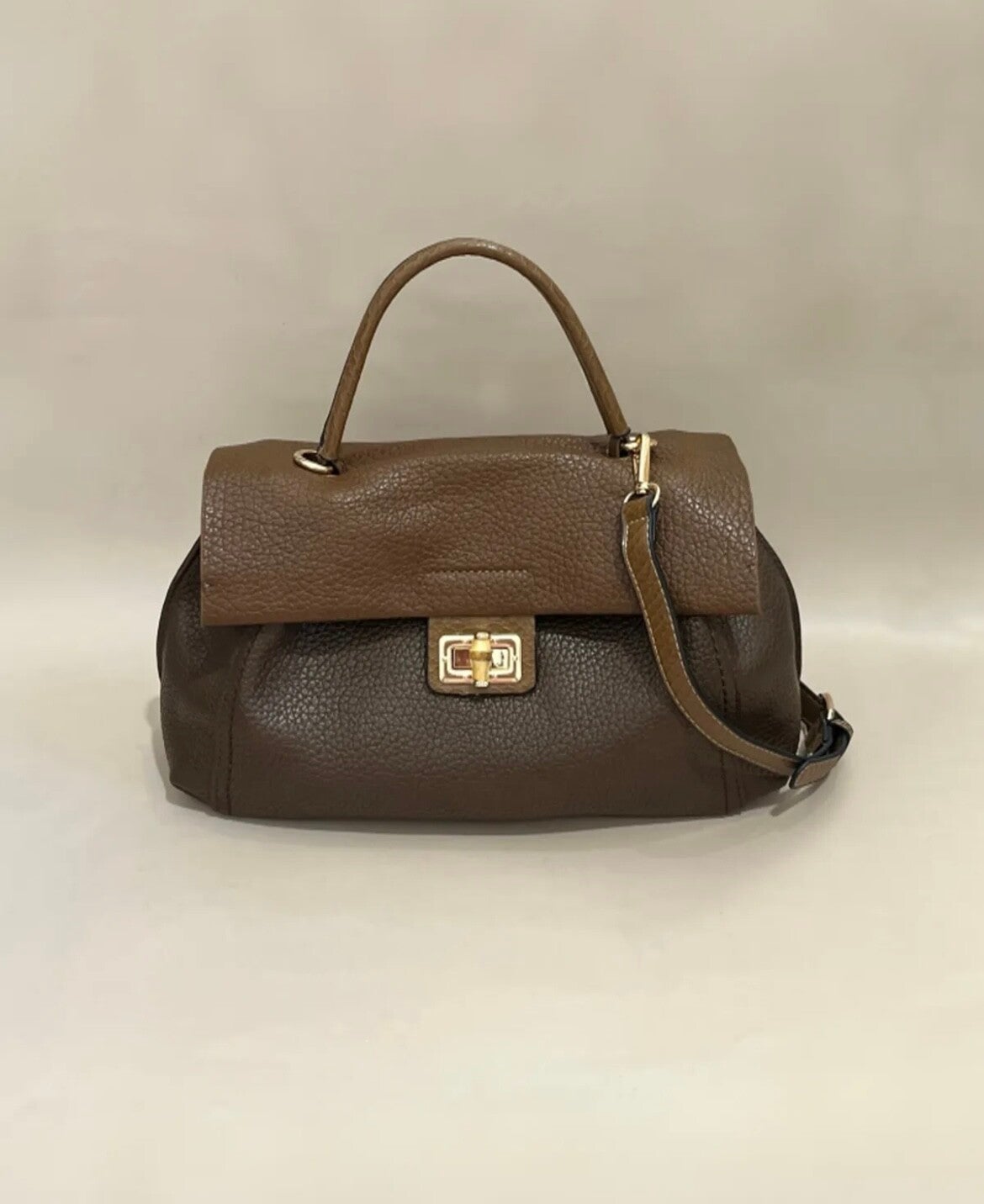 Chocolade bruine leren tas