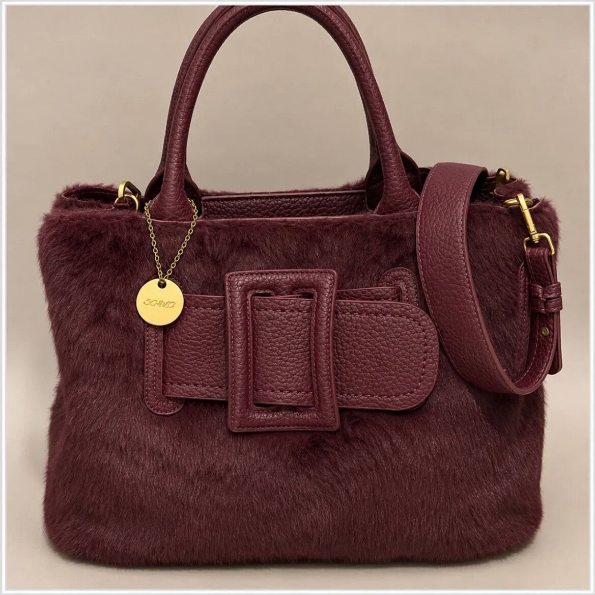 Bordeaux Fluffy tas