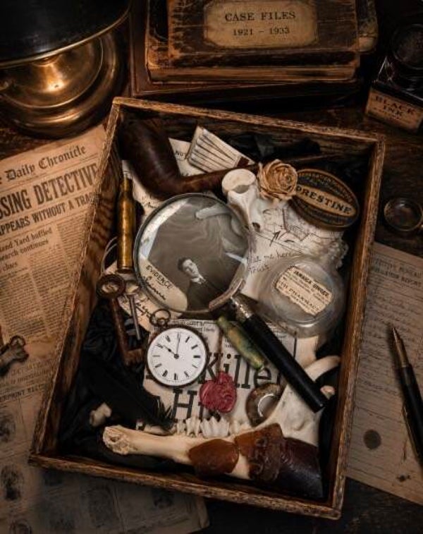 The Detective's Case Files – Handmade Victorian Oddity Display