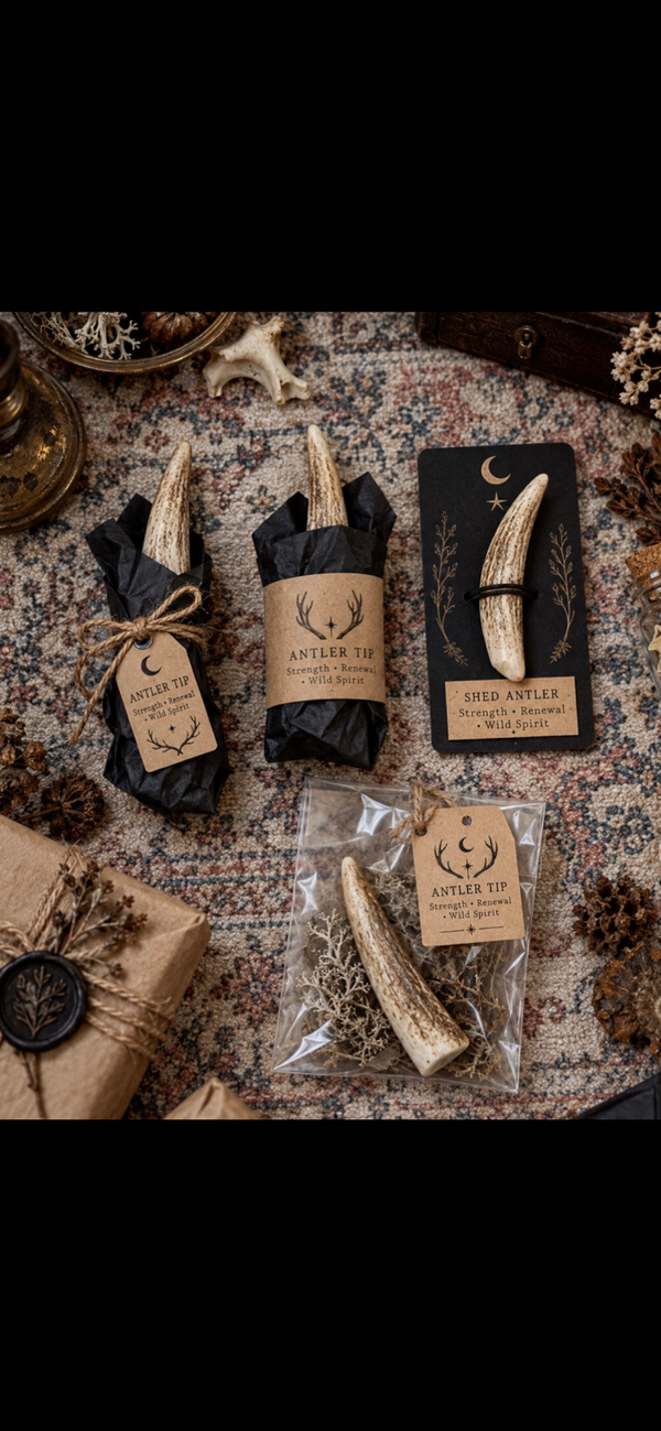Natural Shed Deer Antler Tip – Woodland Curiosity