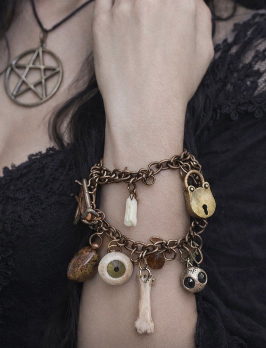 Goblin’s Handcrafted Trash Treasure Charm Bracelet