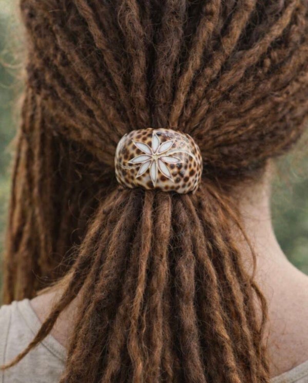Sea shell dreadlock hair accessory