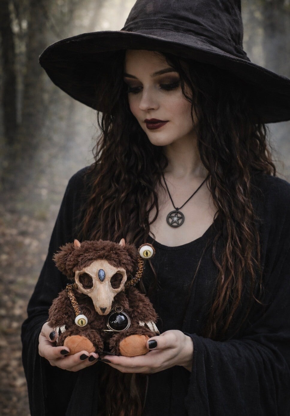 Real Beaver Skull Horror Plushie Decor