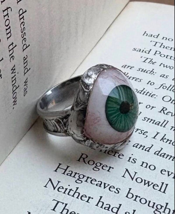 Custom Made I Only Have Eyes for You Handcrafted Eye Ring