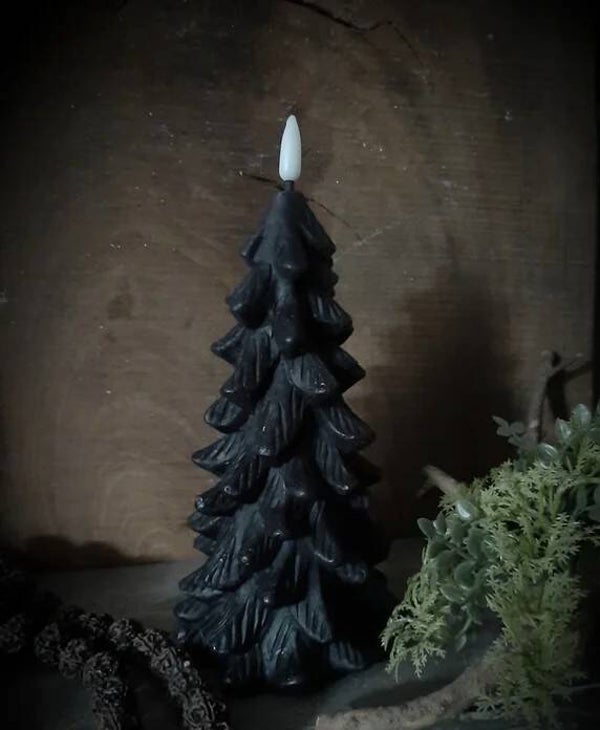 Kerstboom wax ledkaars