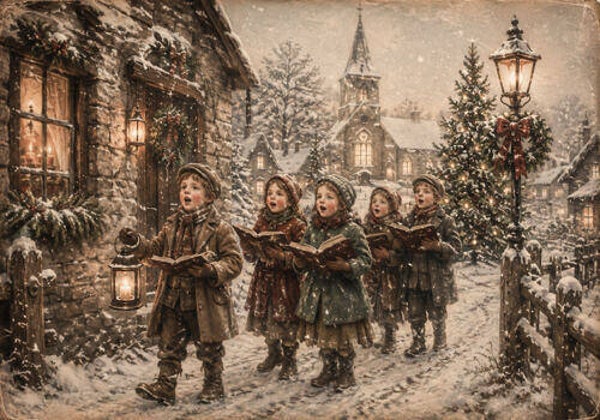 Placemat Kerst nr. 348 Nostalgie