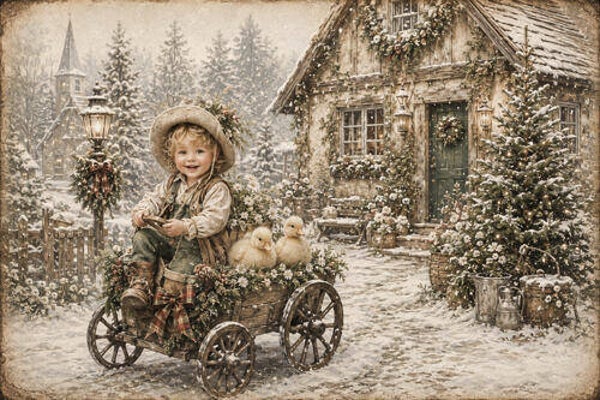 Placemat Kerst nr. 350 Nostalgie