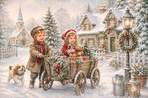 Placemat Kerst nr. 352 Nostalgie