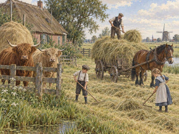 Placemat nr. 365 Nostalgie, het boerenleven