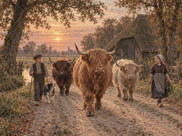 Placemat nr. 366 Nostalgie, het boerenleven