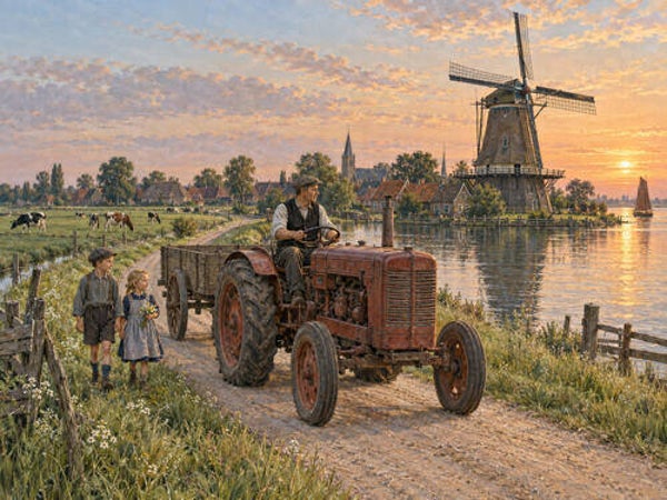Placemat nr. 367 Nostalgie, het boerenleven