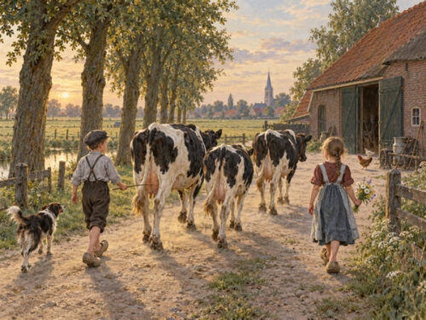 Placemat nr. 371 Nostalgie, het boerenleven