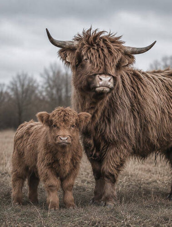 Tuinposter nr. 642 Hooglanders
