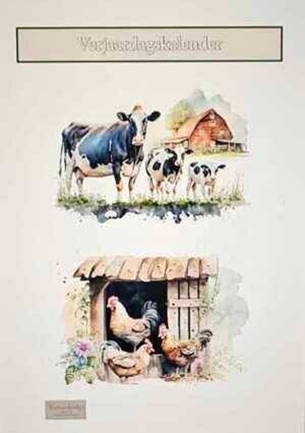 Verjaardagskalender Boerderijdieren
