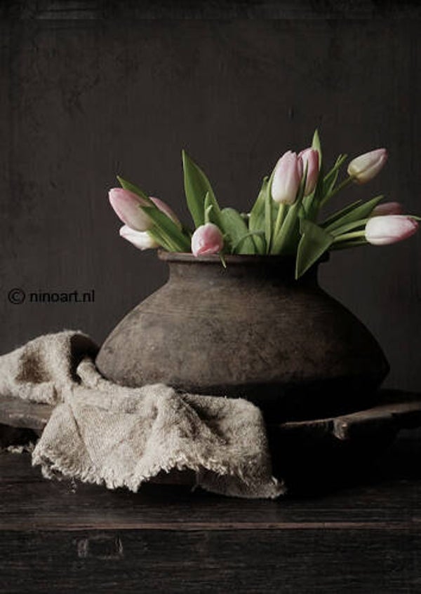 Decoboard XL tulpen in pot