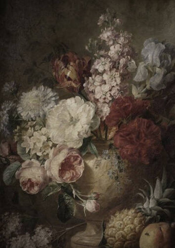 Decoboard XL vaas met bloemen