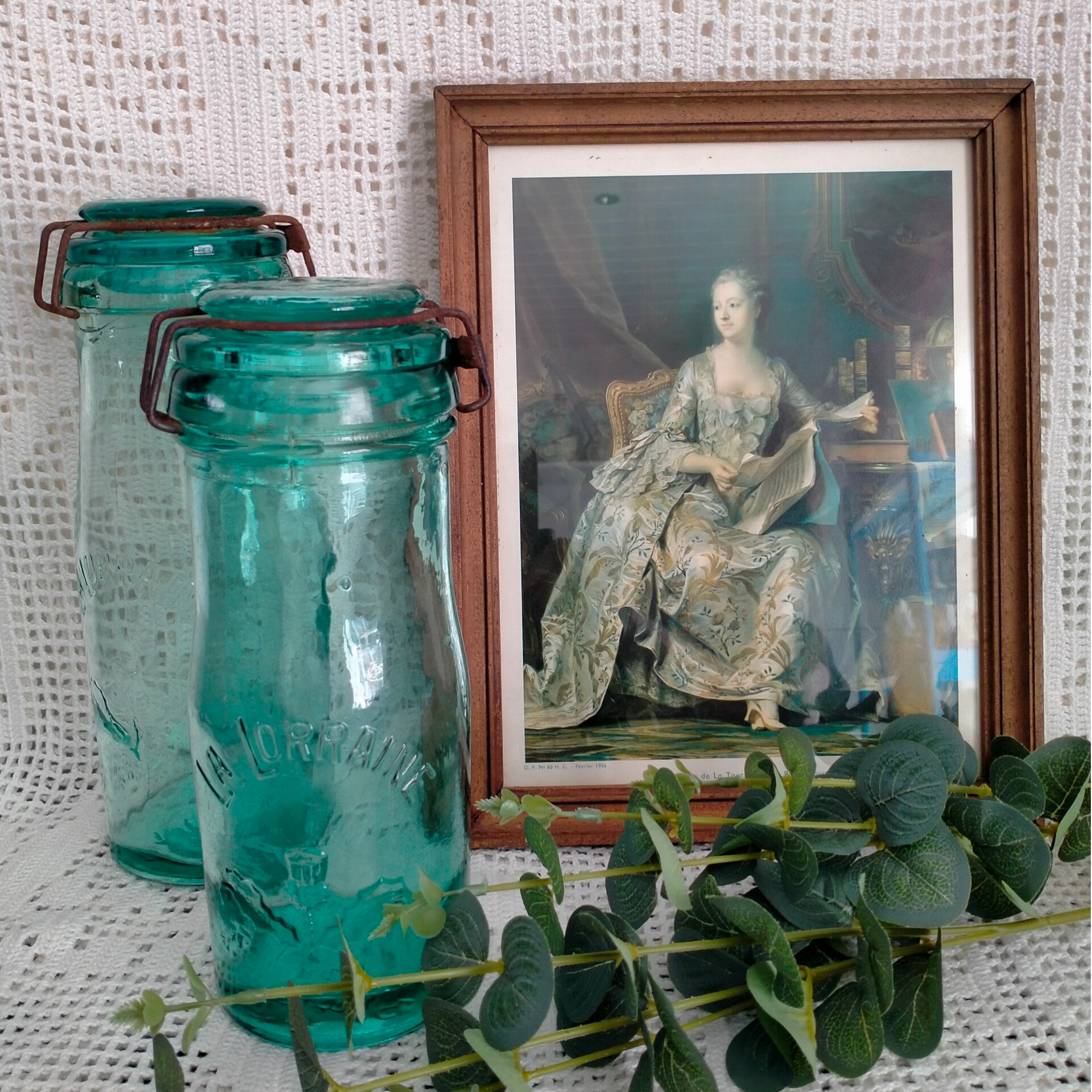 Franse prent Madame de Pompadour