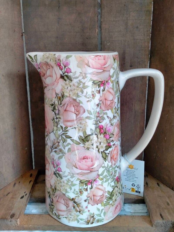 Clayre en Eef schenkkan roze rozen