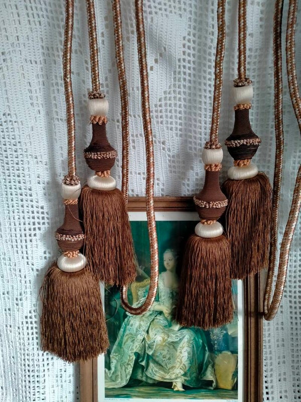 Oude Franse gordijnkwasten/ embrasses