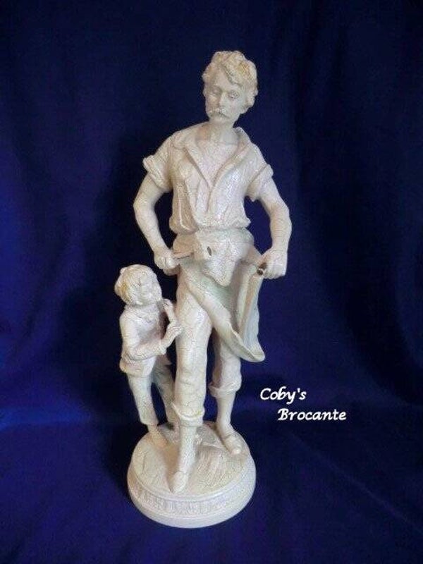 Beeld boer met zoon, replica Moreau
