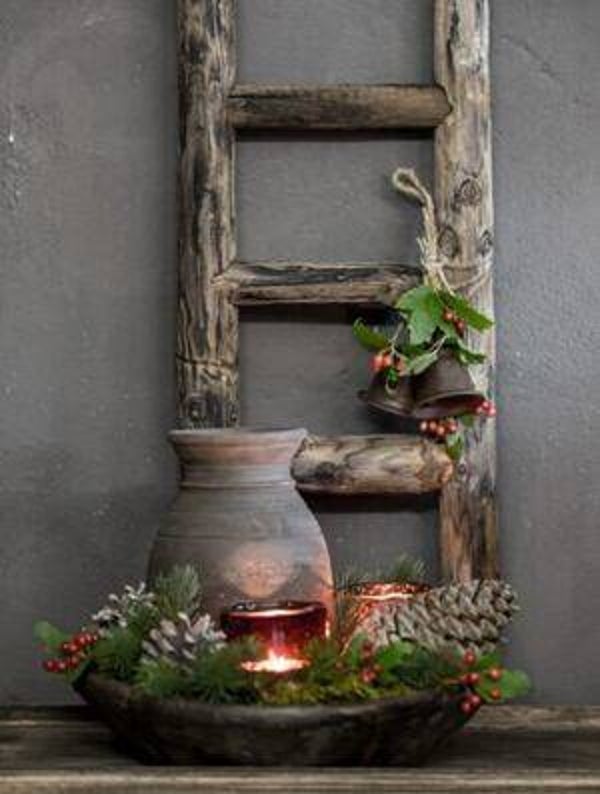 Houten muurbord nr. 115 Kerstdecoratie