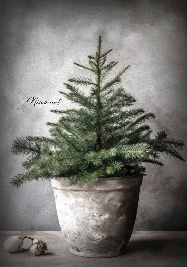 Winterposter De boom en de pot