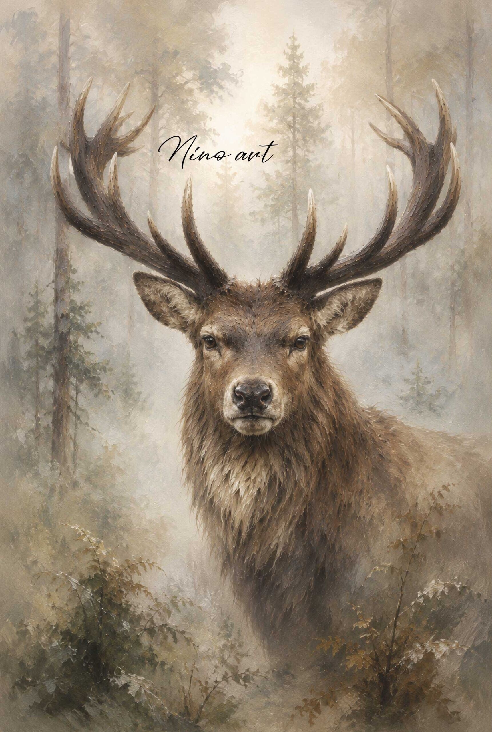 Winterposter Rendier