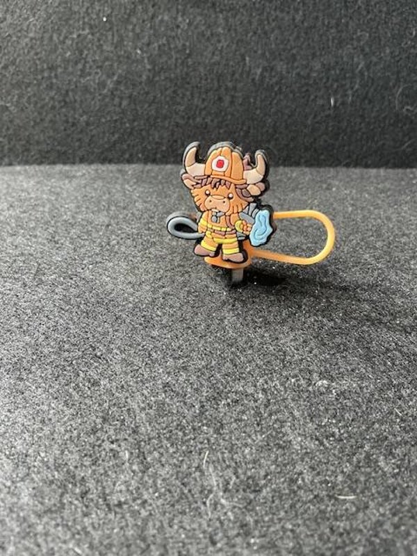 Cow Firefighter - Straw Topper