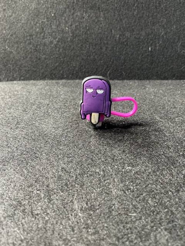 Melting Purple Popsicle- Straw Topper
