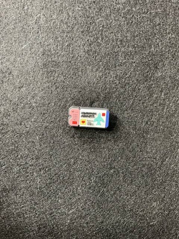 Airline Ticket - Hat Pin