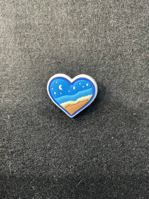 Heart W/sky and Sea - Hat Pin