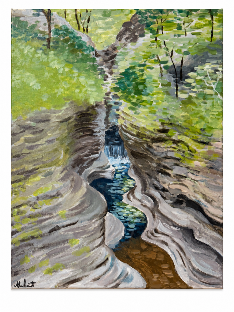 Jasper Falls - Acrylic on Canvas