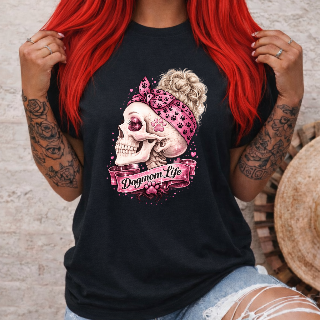 Dogmom life skull