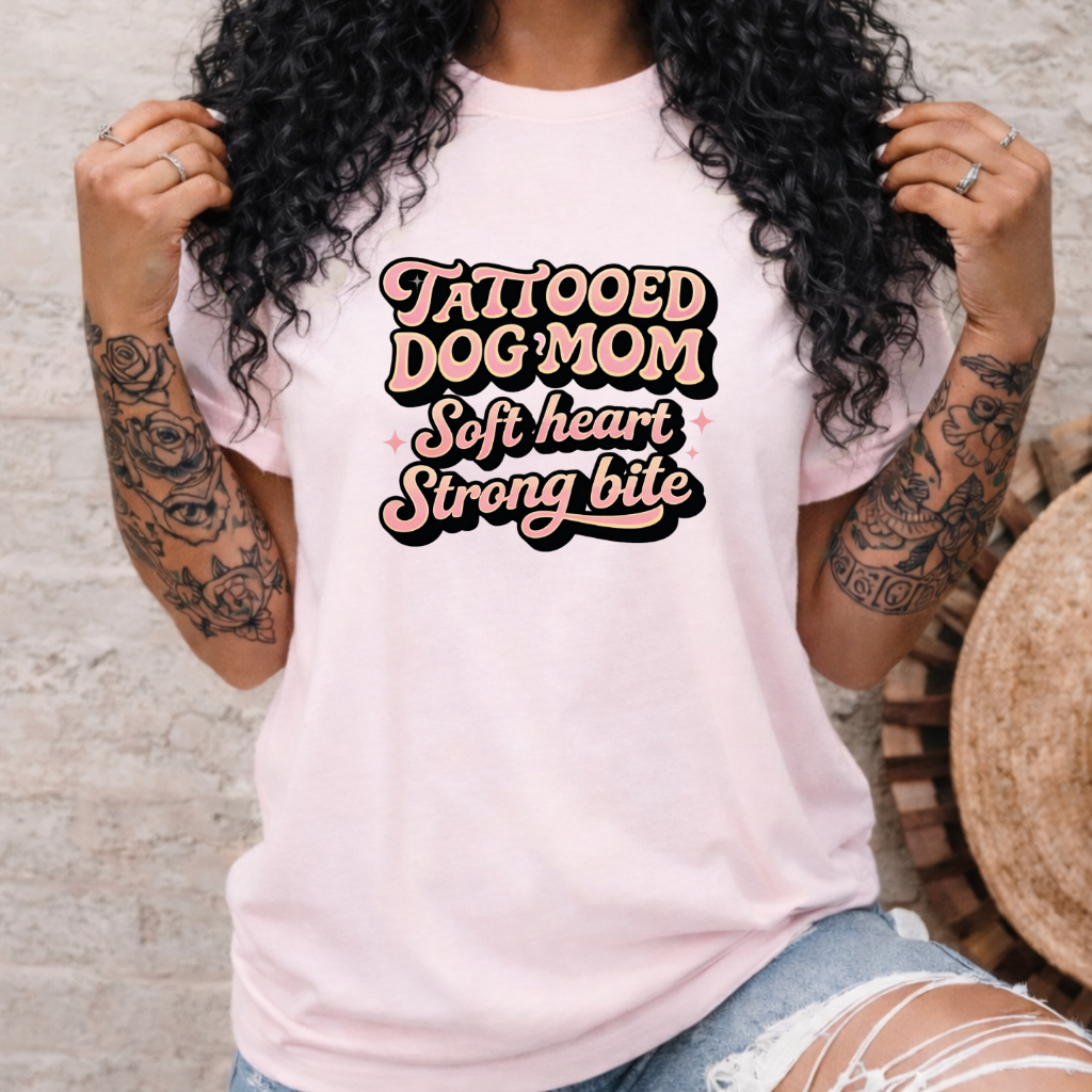 Tattooed dogmom retro