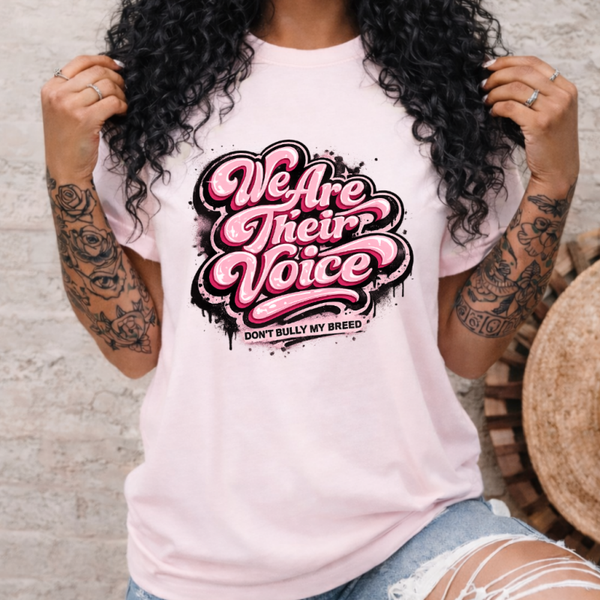 We are their voice Black/pink