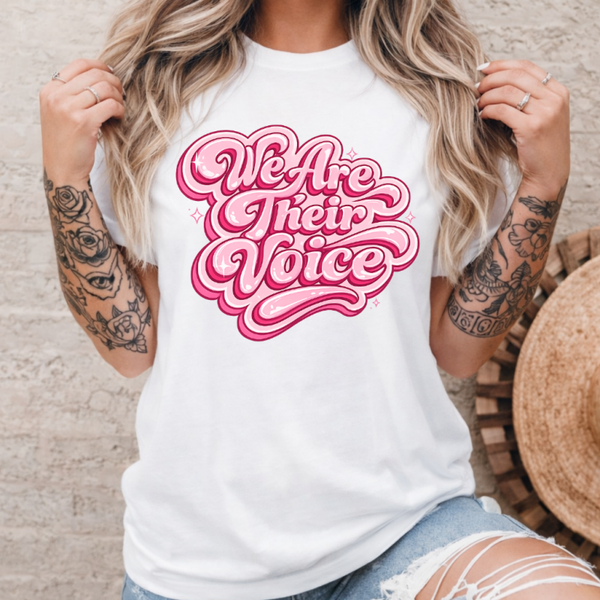 We are their voice bubbly pink