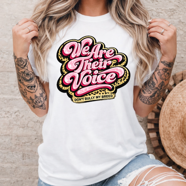 We are their voice pink/leopard