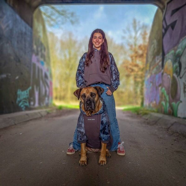 Grijze Camo Human Hoodie
